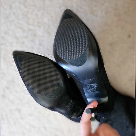 [SOLD]Fashion Nova Black Thigh High Boots - Picture 6 of 10